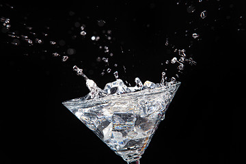 Image showing Glass, Ice And Water