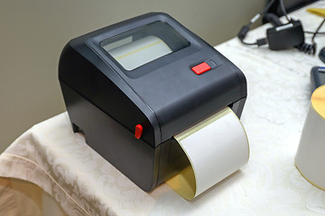 Image showing Small Bar Code Printer