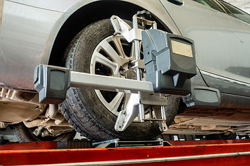 Image showing Wheel alignment tool