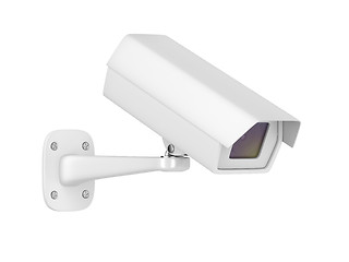 Image showing Security camera on white