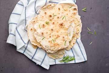 Image showing Homemade hot chapati 