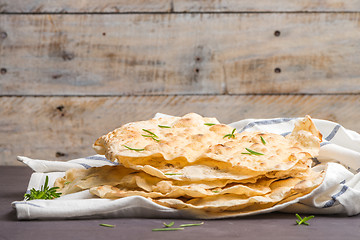 Image showing Homemade hot chapati 