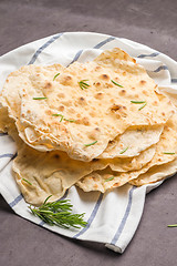 Image showing Homemade hot chapati 