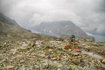 Image showing Mountain hiking in Norway