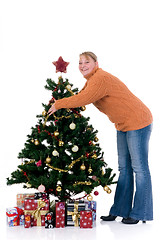 Image showing Happy Christmas girl 