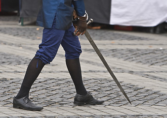 Image showing Medieval knight abstract