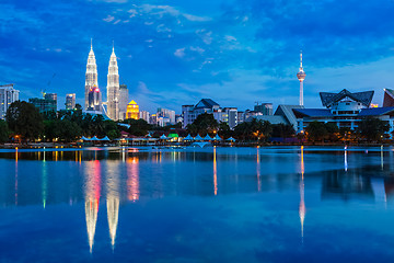 Image showing Kuala Lumpur skyline with