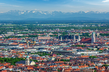 Image showing Aerial view of Munich. Munich, Bavaria, Germany