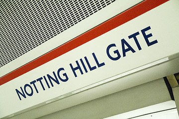 Image showing Notting Hill Gate