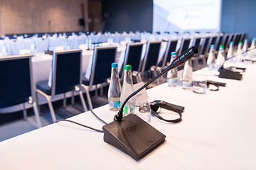 Image showing interior of big modern conference room