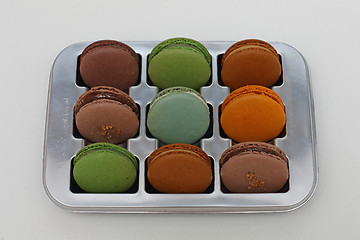 Image showing Macarons Tray