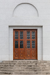 Image showing Stairs and Door