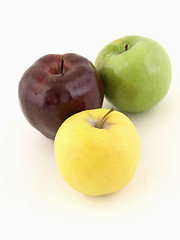 Image showing Red, Green and Yellow Apples