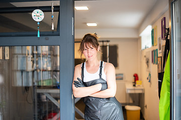 Image showing portrait of professional pet hairdresser woman