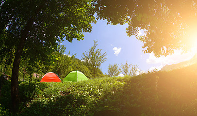 Image showing camp tent