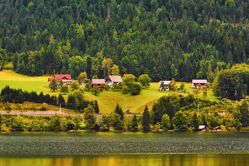 Image showing House on the Bank of Lake