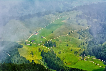 Image showing Settlement in Alps