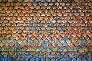 Image showing Wooden Roof Background