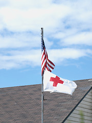 Image showing Flags in the Wind