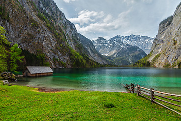 Image showing Obersee lake. Bavaria, Germany