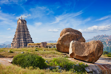 Image showing Virupaksha Temple. Hampi, Karnataka, India