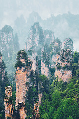 Image showing Zhangjiajie mountains, China