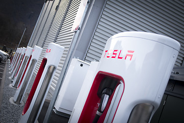 Image showing Tesla Charging Station