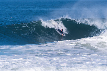 Image showing Bodyboarder in action