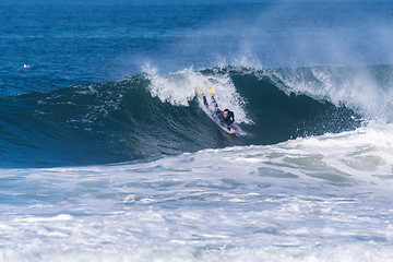 Image showing Bodyboarder in action