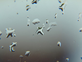 Image showing Raindrops on a Window