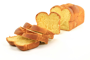 Image showing Sliced Loaf Egg Bread. 