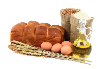 Image showing Egg Bread photo etude. 