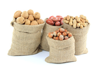 Image showing Unshelled Different Types Nuts. 