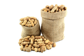 Image showing Unshelled Roasted Peanuts  (Nuts with shells).
