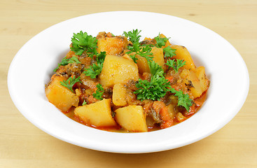 Image showing  Vegetarian Potato stew. 