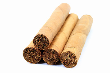 Image showing Pile cigars. 