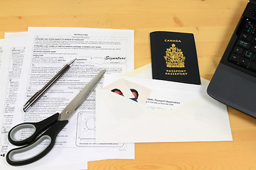 Image showing Canadian Passport Renewal by mail. 
