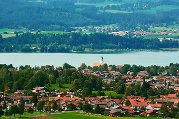 Image showing Aerial View of Hohenschwangau