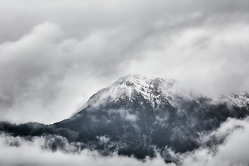 Image showing Alps in Clouds