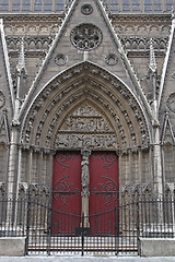 Image showing Notre Dame Doors