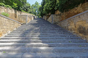 Image showing Long Stairway