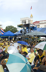 Image showing Protesters against Prime Minister Samak in Thailand