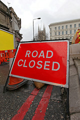 Image showing Road Closed London