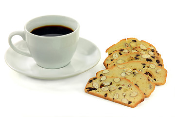 Image showing Coffee and Snack. 