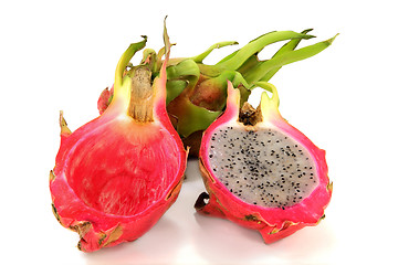 Image showing Pitaya (PitaHaya) look inside. 