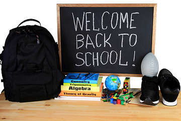 Image showing Welcome Back to School - School Supply 