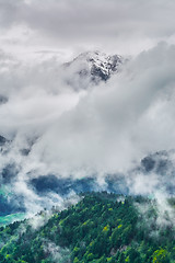 Image showing Alps in Clouds