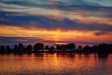 Image showing Sunset in Lindau