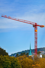 Image showing Tower Crane in Zurich