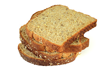 Image showing Slices whole grain bread. 